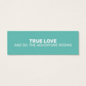 Bladwijzer voor bruiloft mini visitekaartjes (Achterkant)