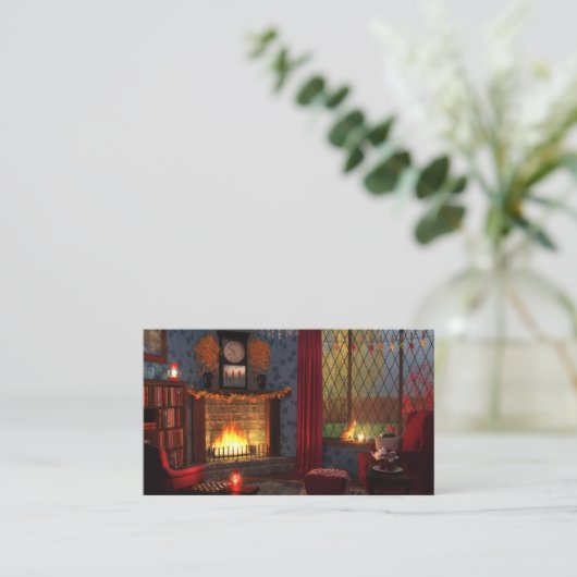 Bladwijzer voor herfst Tranquiliteit Visitekaartje (Staand voorkant)