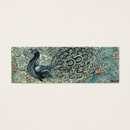 Bladwijzer, William Morris Peacock Mini Visitekaartjes