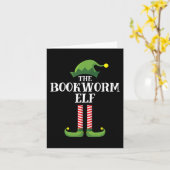 Bladworm Elf Matching Family Group - Kerstfeest Kaart (Gele Bloem)