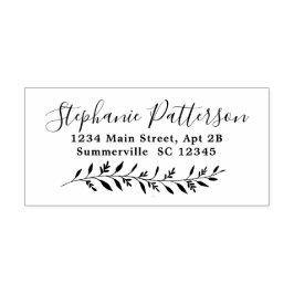 Bladzijde rand Elegant retour adres Rubberstempel