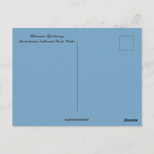 Blaenau Ffestiniog Snowdonia National Park Wales Briefkaart (Achterkant)