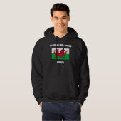 Blaenau Ffestiniog, Wales met Welsh flag Hoodie (Voorkant volledig)