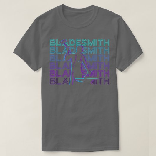 Blaesmith Blacksmith Weaponsmith Retro Gift T-shirt (Design voorkant)