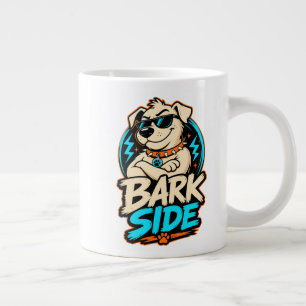 Blaf kant hond PNG, Grappige hond sublimatieontwer Extra Grote Beker