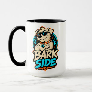 Blaf kant hond PNG, Grappige hond sublimatieontwer Mok