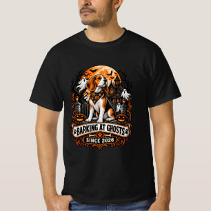 Blaf tegen geesten sinds 2026 Beagle Halloween spo T-shirt