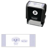 blaffende puppy  zelfinktende stempel (In situ)