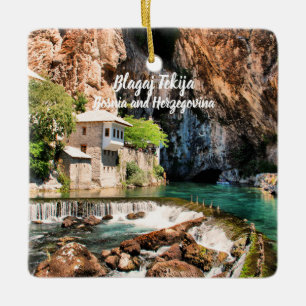 Blagaj Tekija Dervish Bosnië Herzegovina gestileer Keramisch Ornament