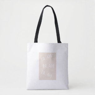 Blah Blah Blah Humor Vrouw Mode Accessoire. Draagtas