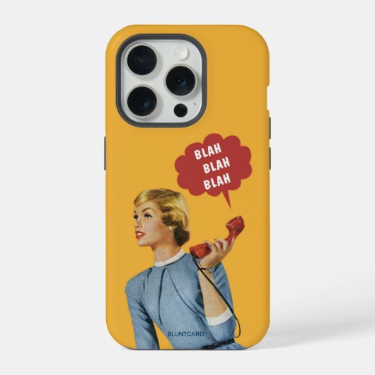 Blah Blah Blah iPhone Hoesje (Achterkant)
