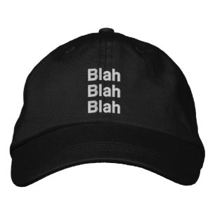 Blah, Blah, Blah Persoonlijke Aanpasbare Hoed Pet