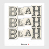Blah Blah Blah Sticker (Vel)
