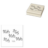 Blah Blah gezegde rubberen stempel (Gestempeld)