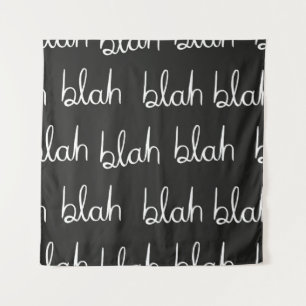 Blah blauw naadloos patroon. wandkleed