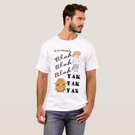 Blah T-shirt (Voorkant volledig)