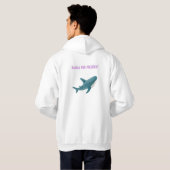 Blahaj Pour Président Sweat - shirt à capuche (Dos entier)