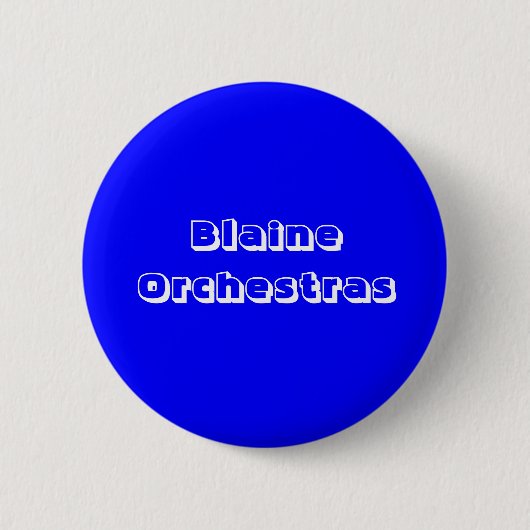 Blaine Orchestras Ronde Button 5,7 Cm (Voorkant)