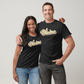 Blaine Retro Art Baseball Font T-shirt (Unisex)