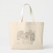 Blair Castle Highlander Airedale Terriers Canvas t Grote Tote Bag (Voorkant)