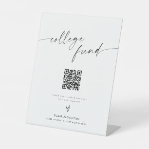 BLAIR Minimalistisch Boho College Fonds Donatie te Reclamebord Met Voetstuk