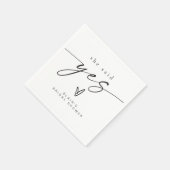 BLAIR Minimalistische Boho Ze Heeft Ja Gezegd Brui Servet (Hoek)