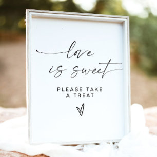 BLAIR Modern Boheems Love is Sweet Dessert Table Poster