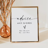 BLAIR Modern Boho Advies en wenst Passen getrouwd Poster