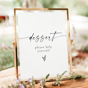 BLAIR Modern Minimalistisch Dessert Tafelbord Poster