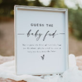 BLAIR Modern raad het Baby Baby shower spel Poster