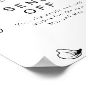 BLAIR Moderne Bohemian Weddenschap Petal Toss Poster (Hoek)