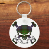 Blair Tartan Skull Sleutelhanger (Voorkant)