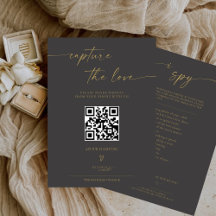 BLAIRE Moderne Calligraphie I Spy Mariage Jeu Menu