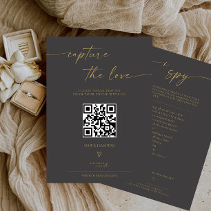 BLAIRE Moderne Calligraphie I Spy Mariage Jeu Menu