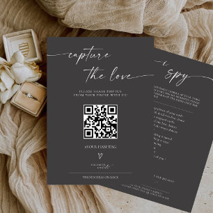 BLAIRE Moderne Calligraphie I Spy Mariage Jeu Menu