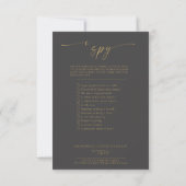 BLAIRE Moderne Calligraphie I Spy Mariage Jeu Menu (Dos)