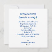 Blaireau de miel manger gâteau, invitation de blai (Dos)