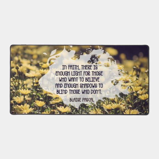 Blaise Pascal Citation Inspirationnelle "Dans la f (Recto)