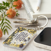 Blaise Pascal Inspirerend quote "In Faith" Sleutelhanger (Voorkant Rechts)