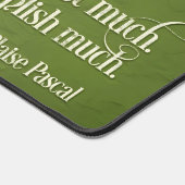 Blaise Pascal Inspirerend Quote "Vriendelijke woor Bureaumat (Hoek)