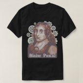Blaise Pascal Portrait T-shirt (Design voorkant)