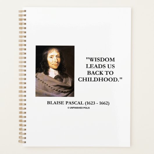Blaise Pascal Wisdom Leads Us back To Childhood (Devant)