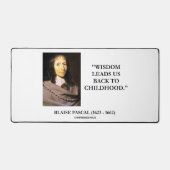 Blaise Pascal Wisdom leidt ons terug naar de kinde Bureaumat (Voorkant)