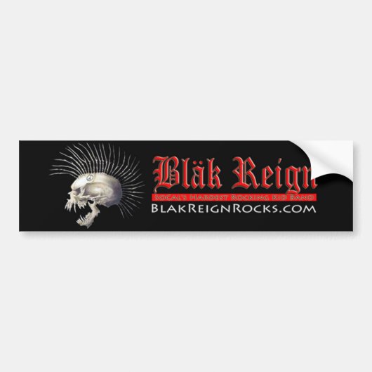 Blak Reign Bumpersticker (Voorkant)
