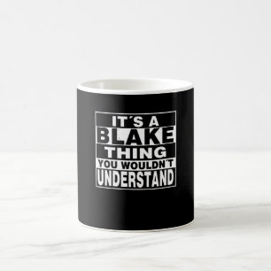 BLAKE Achternaam, persoonlijke cadeautjes Koffiemok