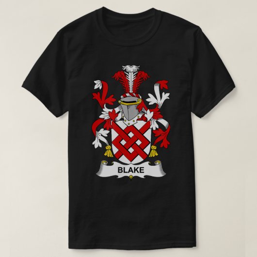 Blake Coat of Arms  Family Crest  T-shirt (Design voorkant)