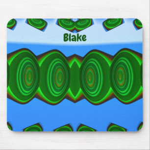 BLAKE ~ Green Blue White ALIEN INVASION ~ Muismat
