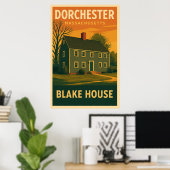 Blake House Travel Poster (Thuiskantoor)