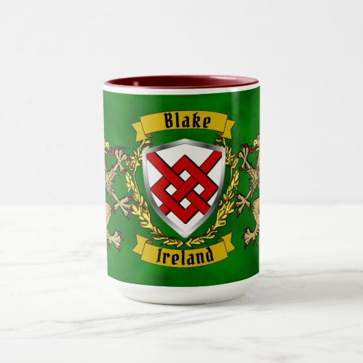 Blake Irish Shield & Griffins op maat Mok (Midden)