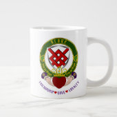 Blake Irish Shield w/Claddagh Giant Coffee Mok (Rechts)